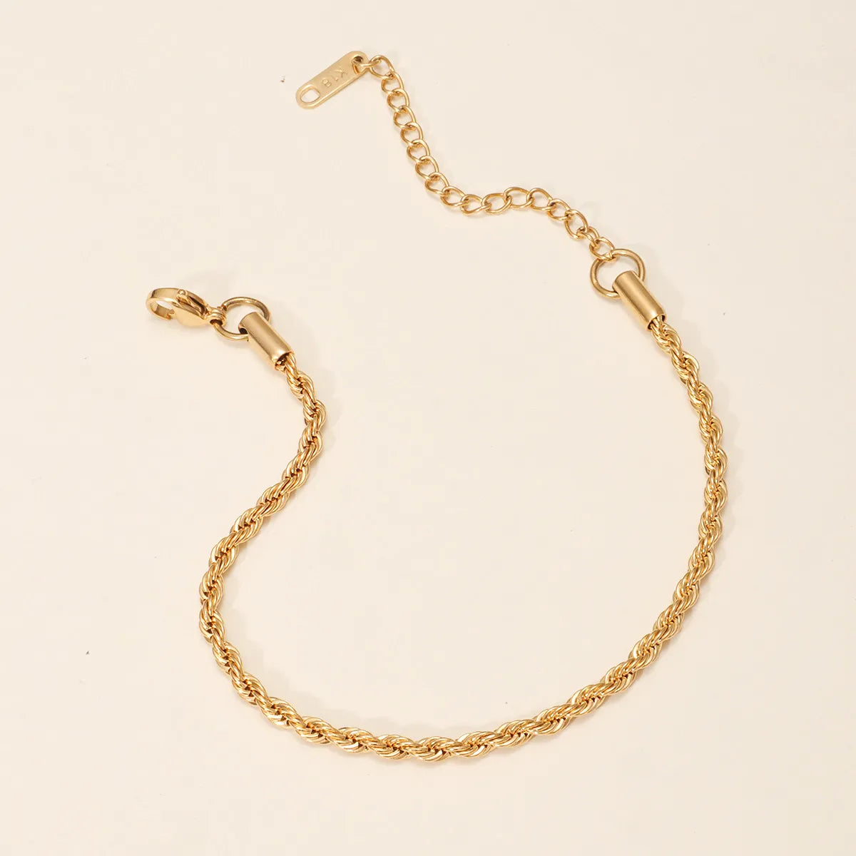 Geometric 316L Stainless Steel 18K Gold Plated Bracelets 