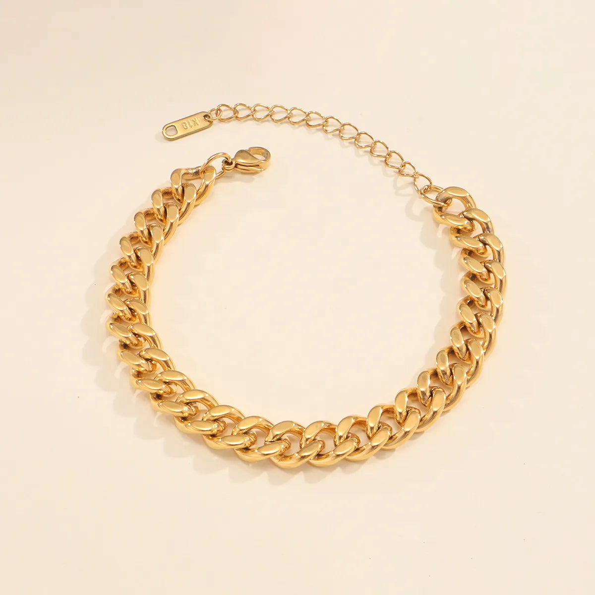 Geometric 316L Stainless Steel 18K Gold Plated Bracelets 