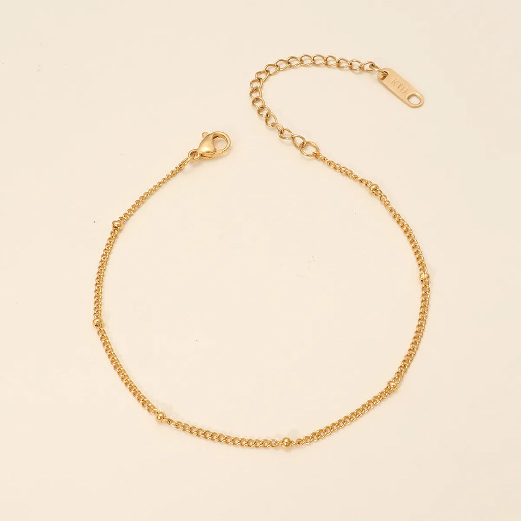 Geometric 316L Stainless Steel 18K Gold Plated Bracelets 