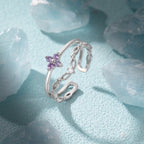 Lavender Blossom Tiara Ring