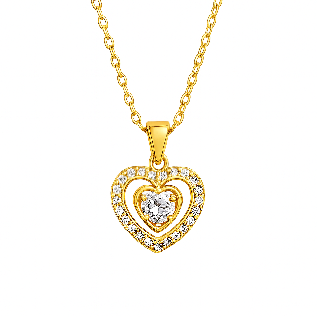 Shining Love Heart Pendant