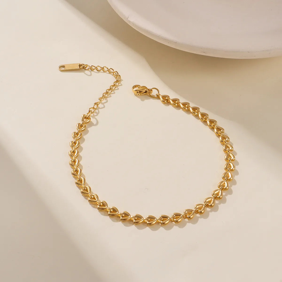 Geometric 316L Stainless Steel 18K Gold Plated Bracelets 