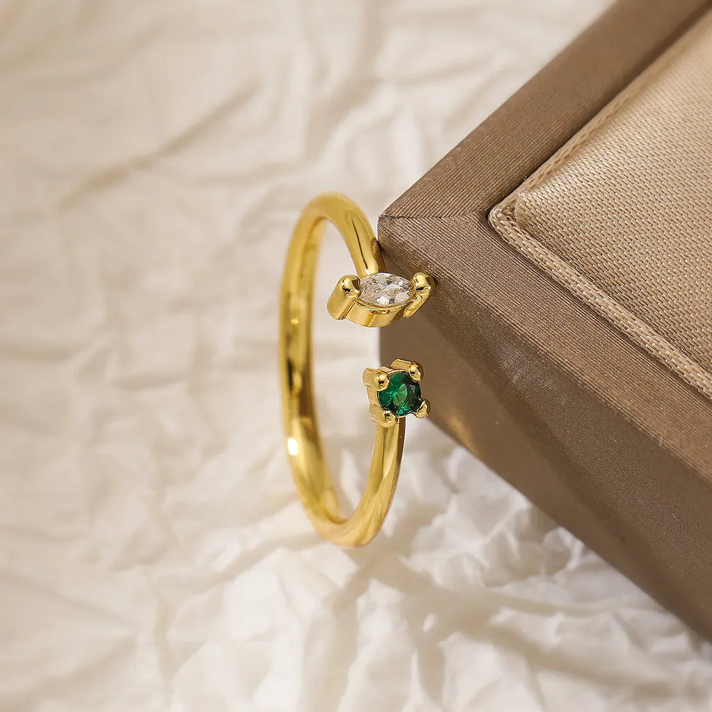 Simple Style Commute Square Open Rings