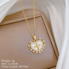 Angel Heart Cross Necklace