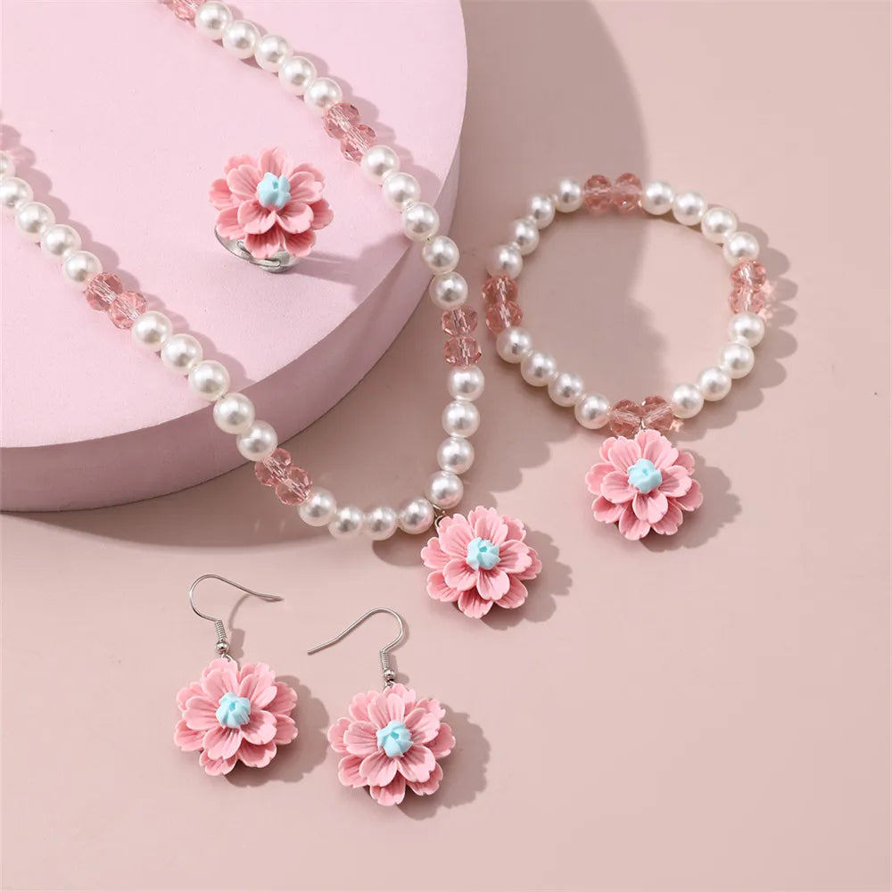 Pearl Girl'S Jewelry Set