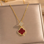 Necklace & Earring Clover Set