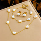 Luxe White Heart Set